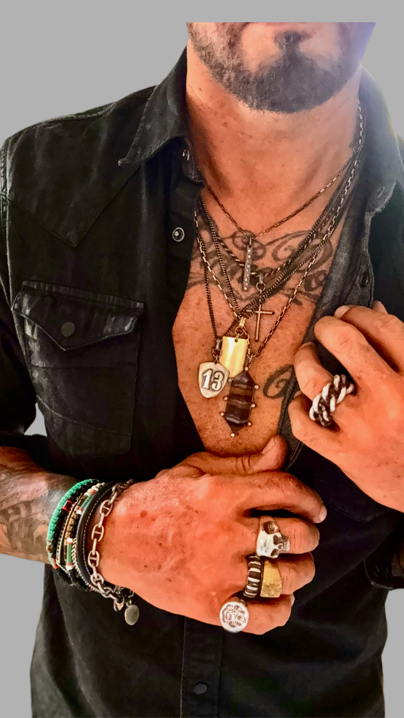 SKULL & FEATHER PENDANT