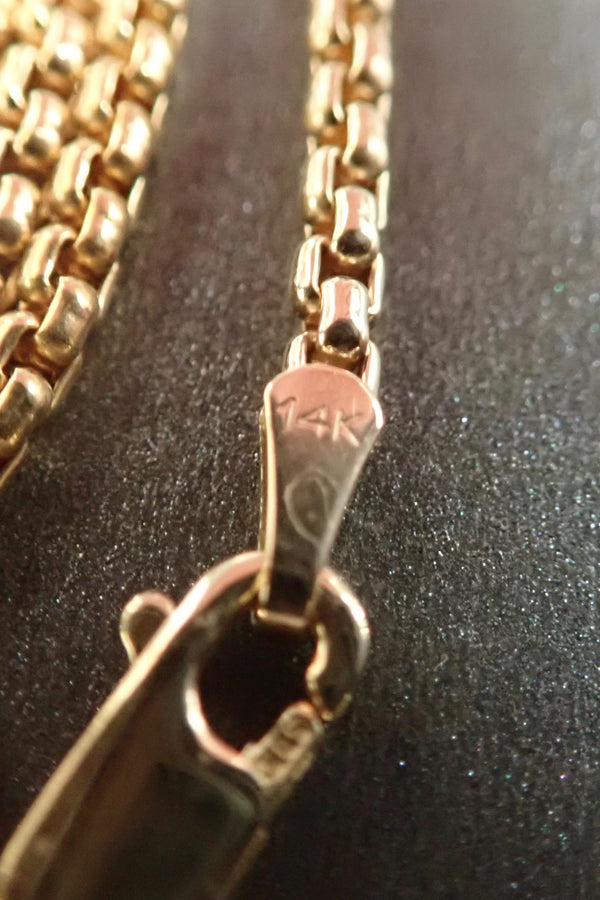THIN VENETIAN NECKLACE - 14 K GOLD