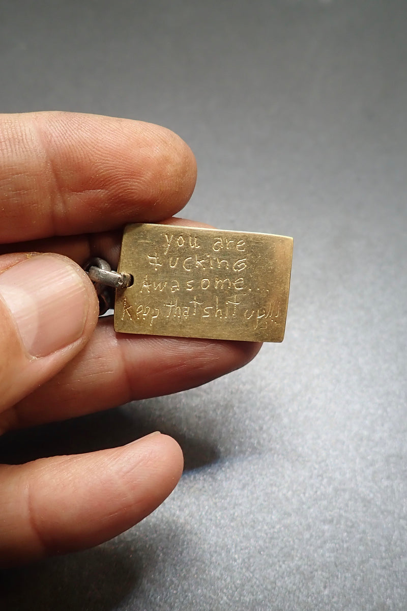 QUOTE DOG TAG