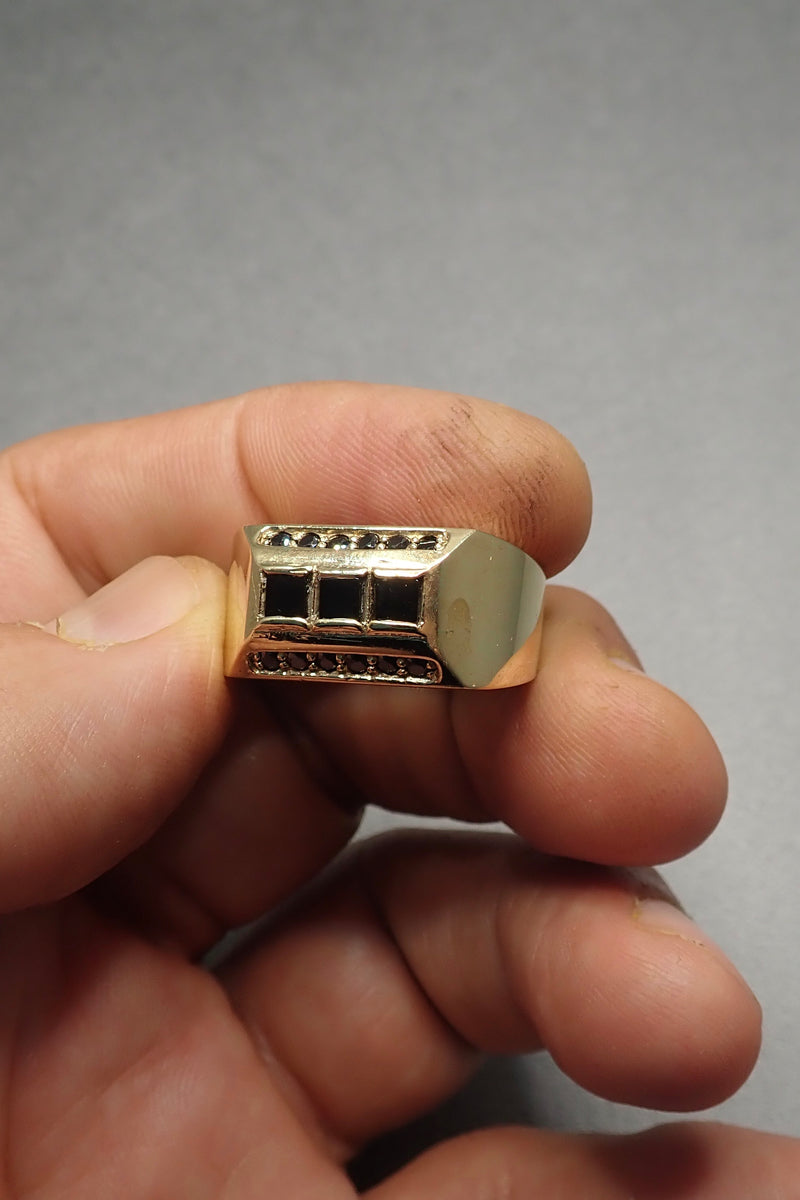 CIGAR BAND RING (BRONZE) -  one made