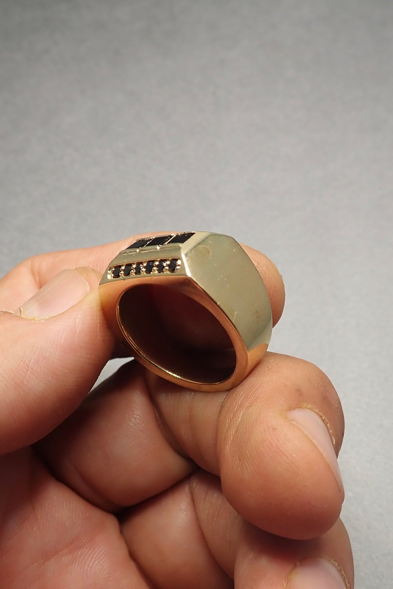CIGAR BAND RING (BRONZE) -  one made