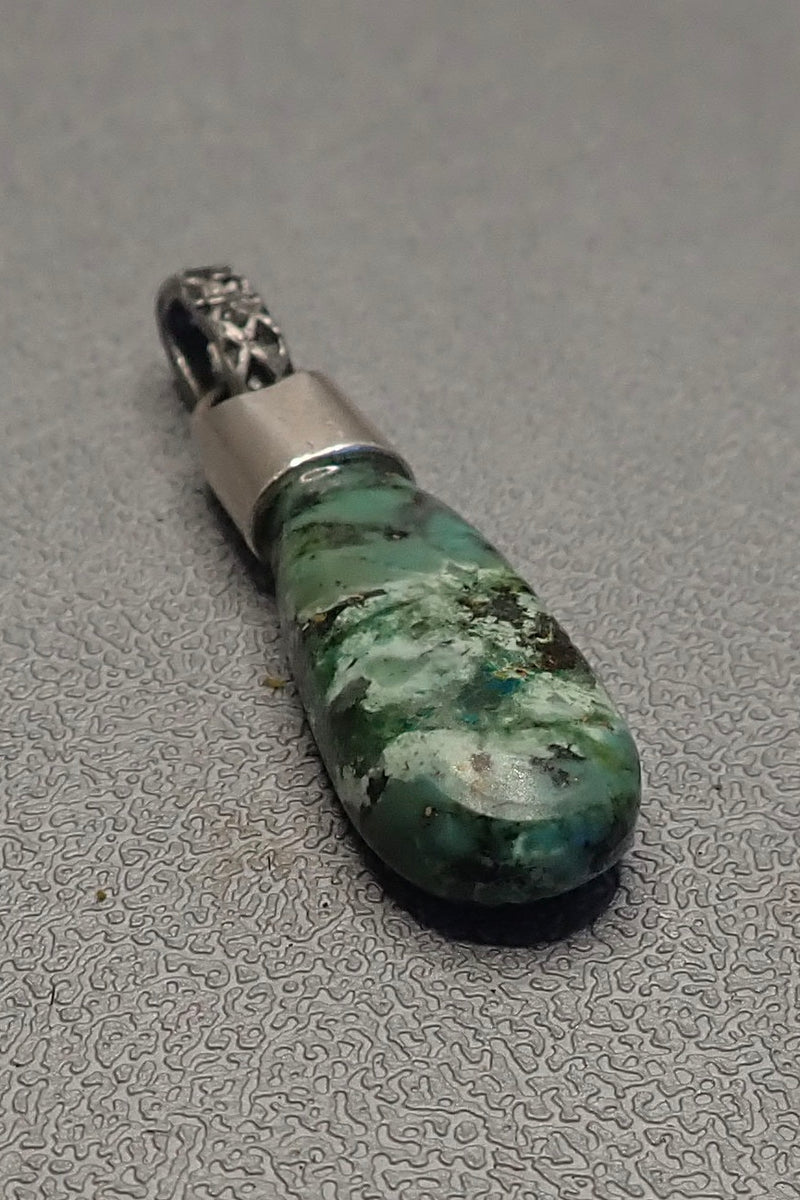TURQUOISE NUGGET PENDANT - two made