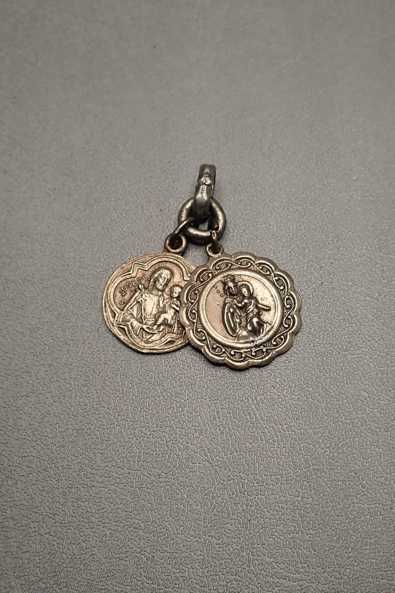 DOUBLE MEDALS PENDANT - two made