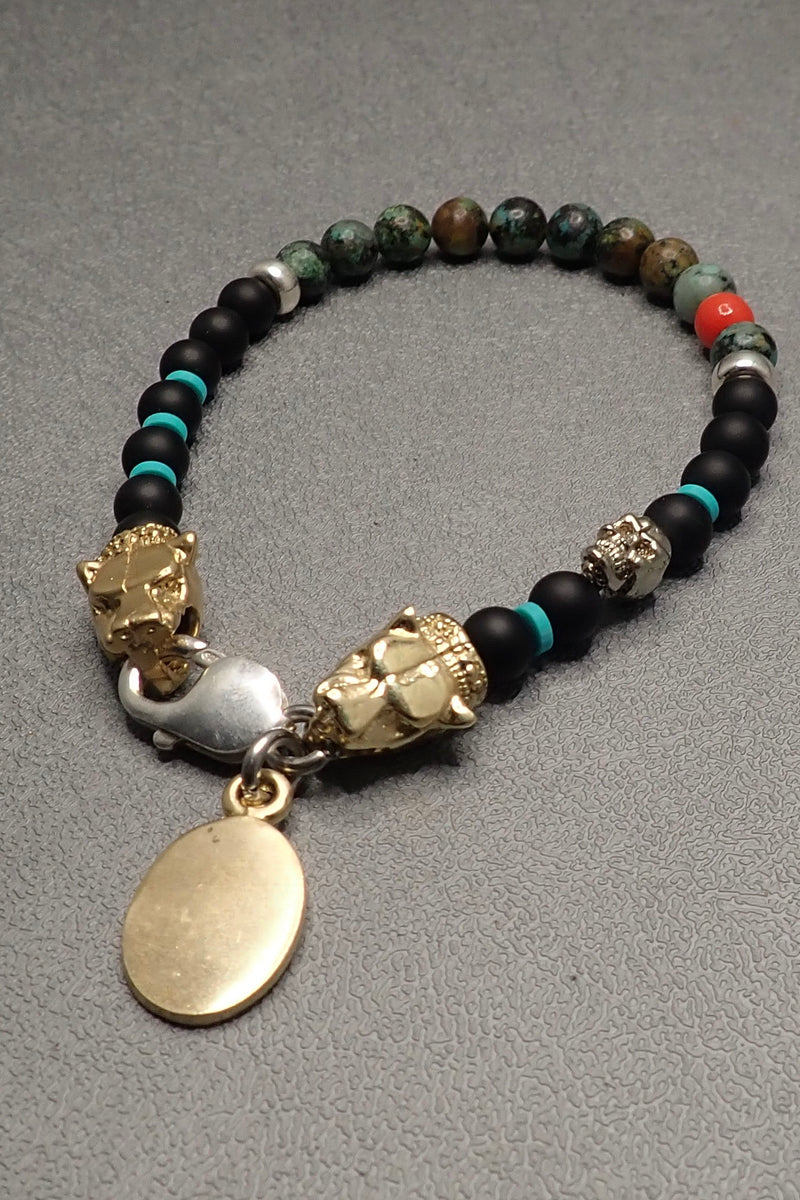 LIONS TURQUOISE BRACELET - one made