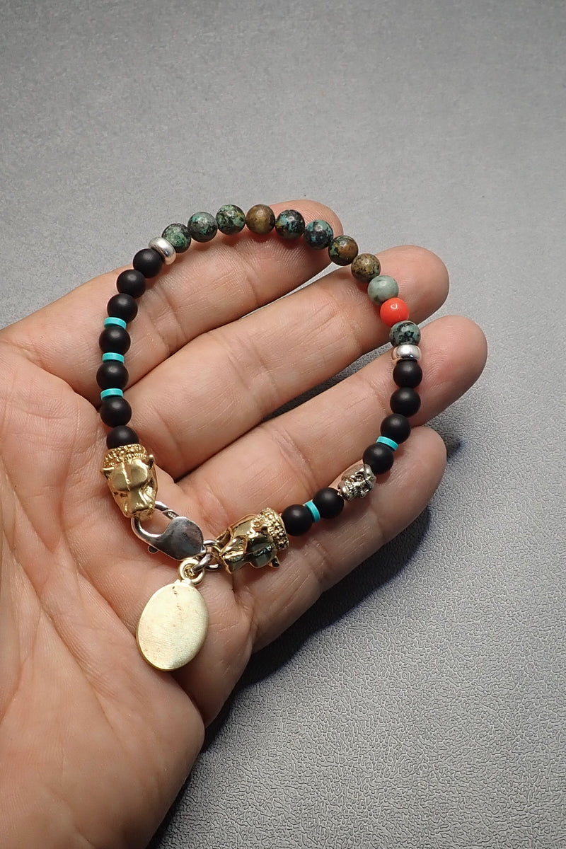 LIONS TURQUOISE BRACELET - one made