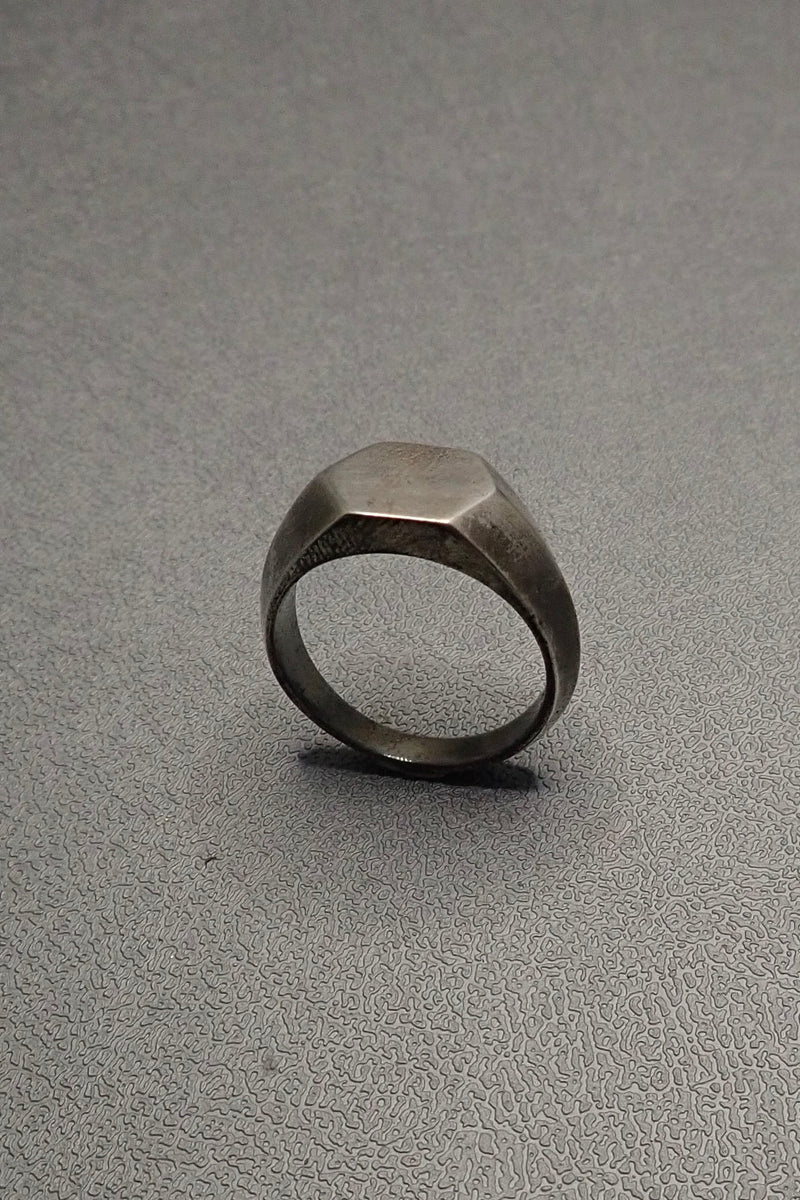 SILVER HEXAGONAL  RING - one made