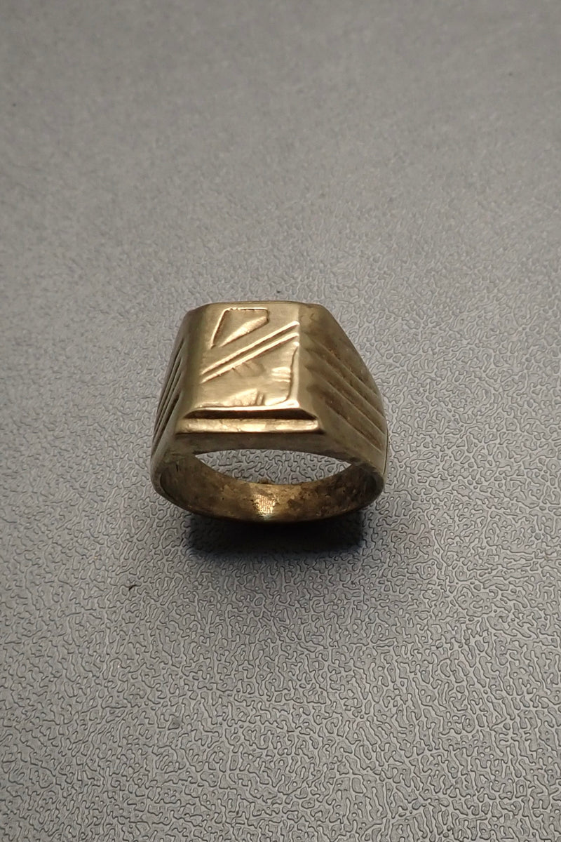 BRONZE SIGNET RING - one made
