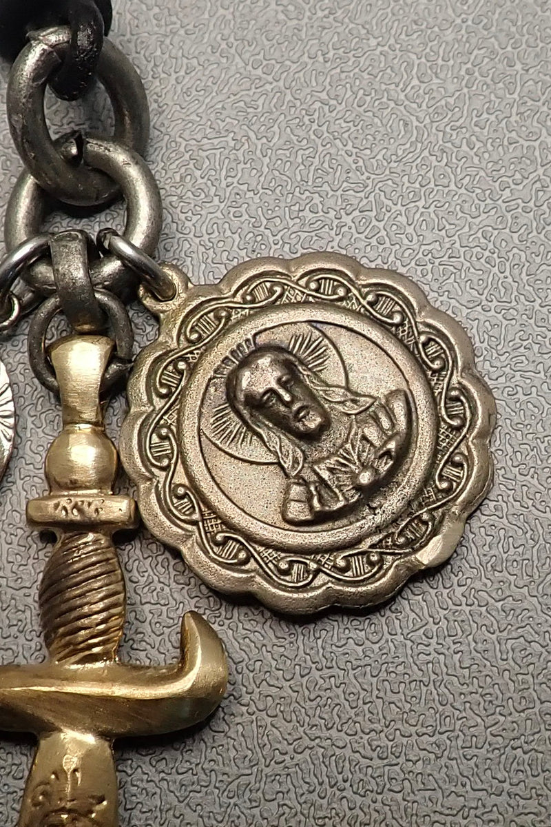 DAGGER & MEDALS NECKLACE