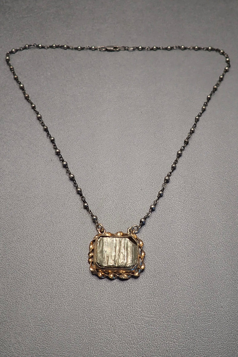 RAW PYRITE PENDANT - only piece