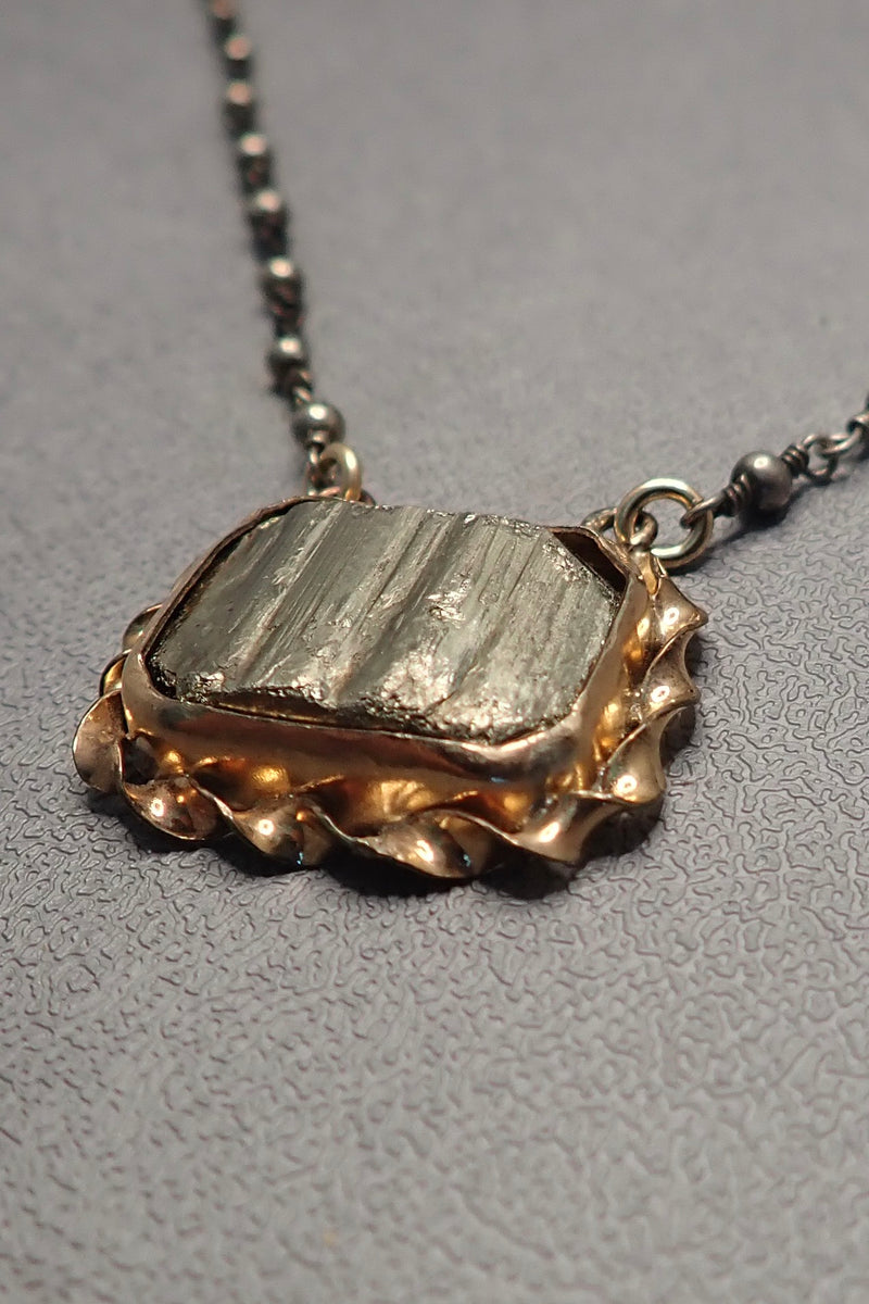 RAW PYRITE PENDANT - only piece