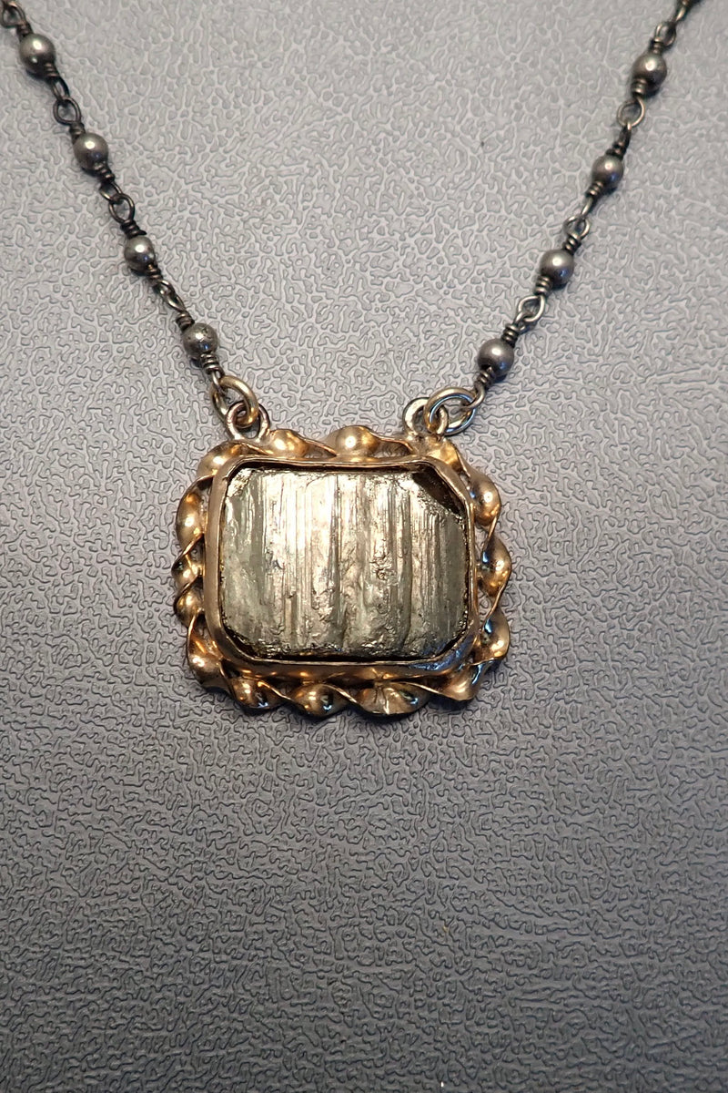 RAW PYRITE PENDANT - only piece