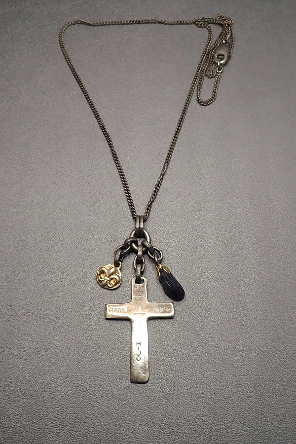 ENGRAVED CROSS NECKLACE - two made