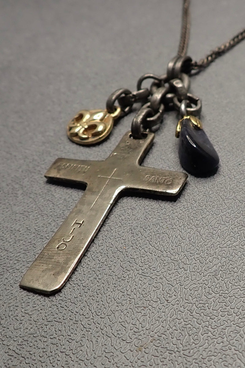 ENGRAVED CROSS NECKLACE - two made