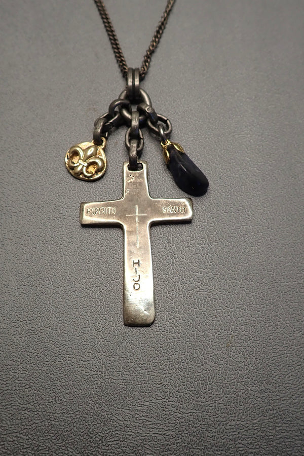 ENGRAVED CROSS NECKLACE - two made