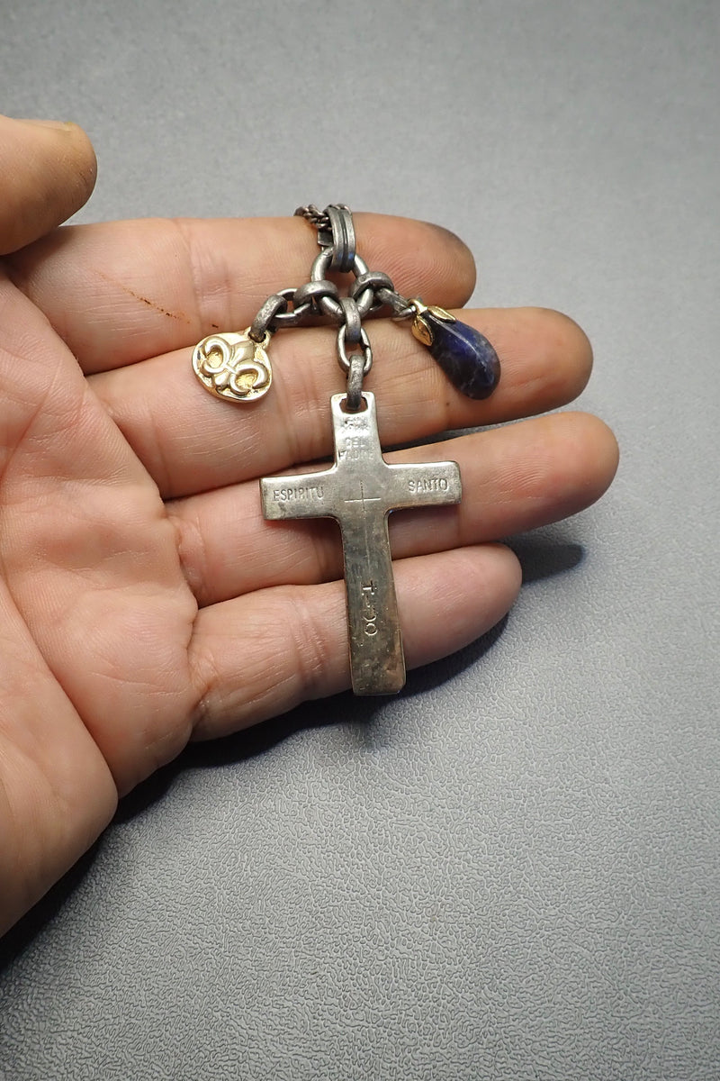 ENGRAVED CROSS NECKLACE - two made