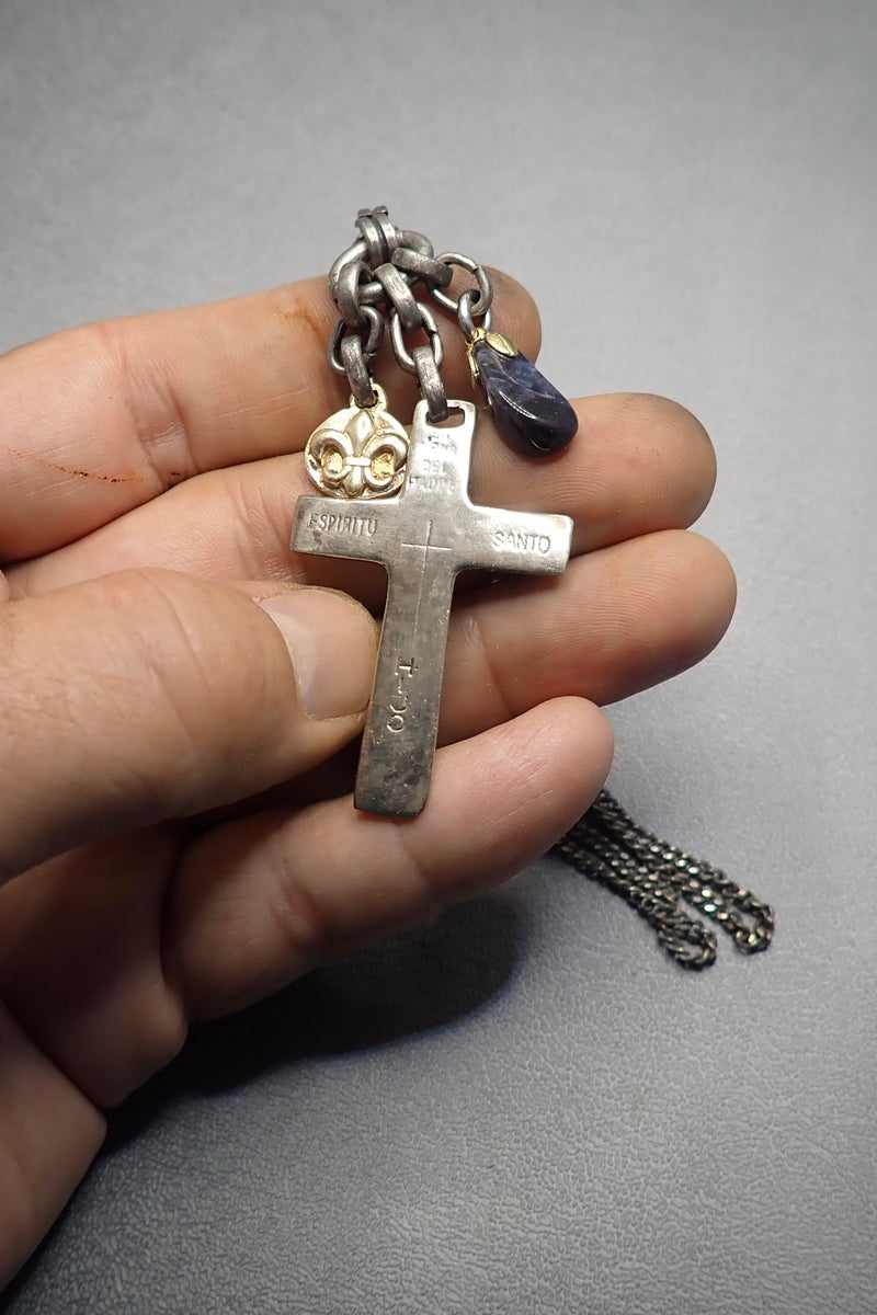 ENGRAVED CROSS NECKLACE - two made