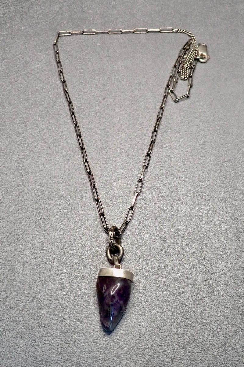 AMETHYST NUGGET PENDANT - two made