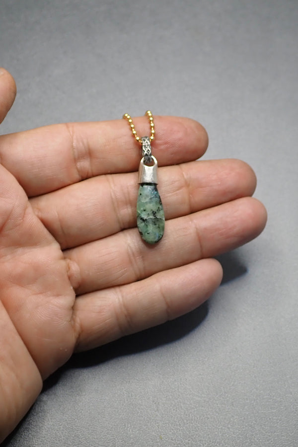 TURQUOISE NUGGET PENDANT - one made