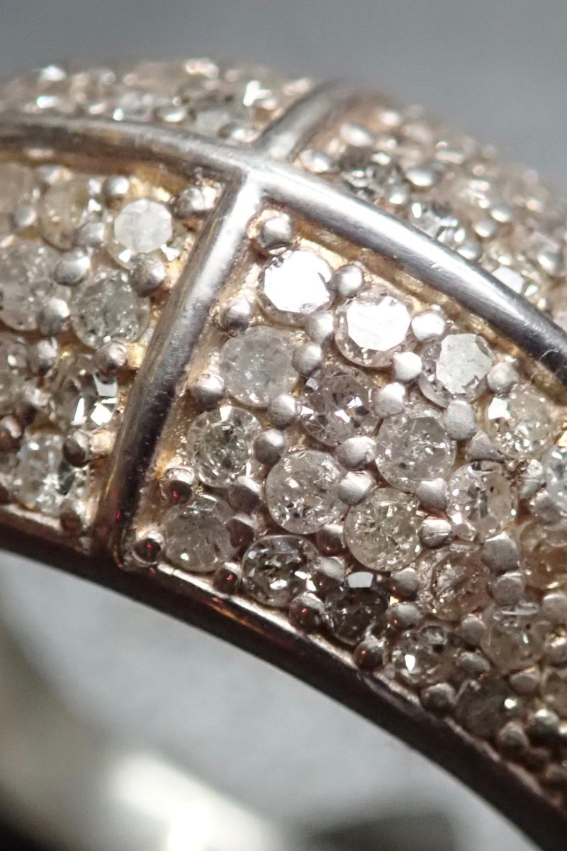 DOME CROSS DIAMONDS RING