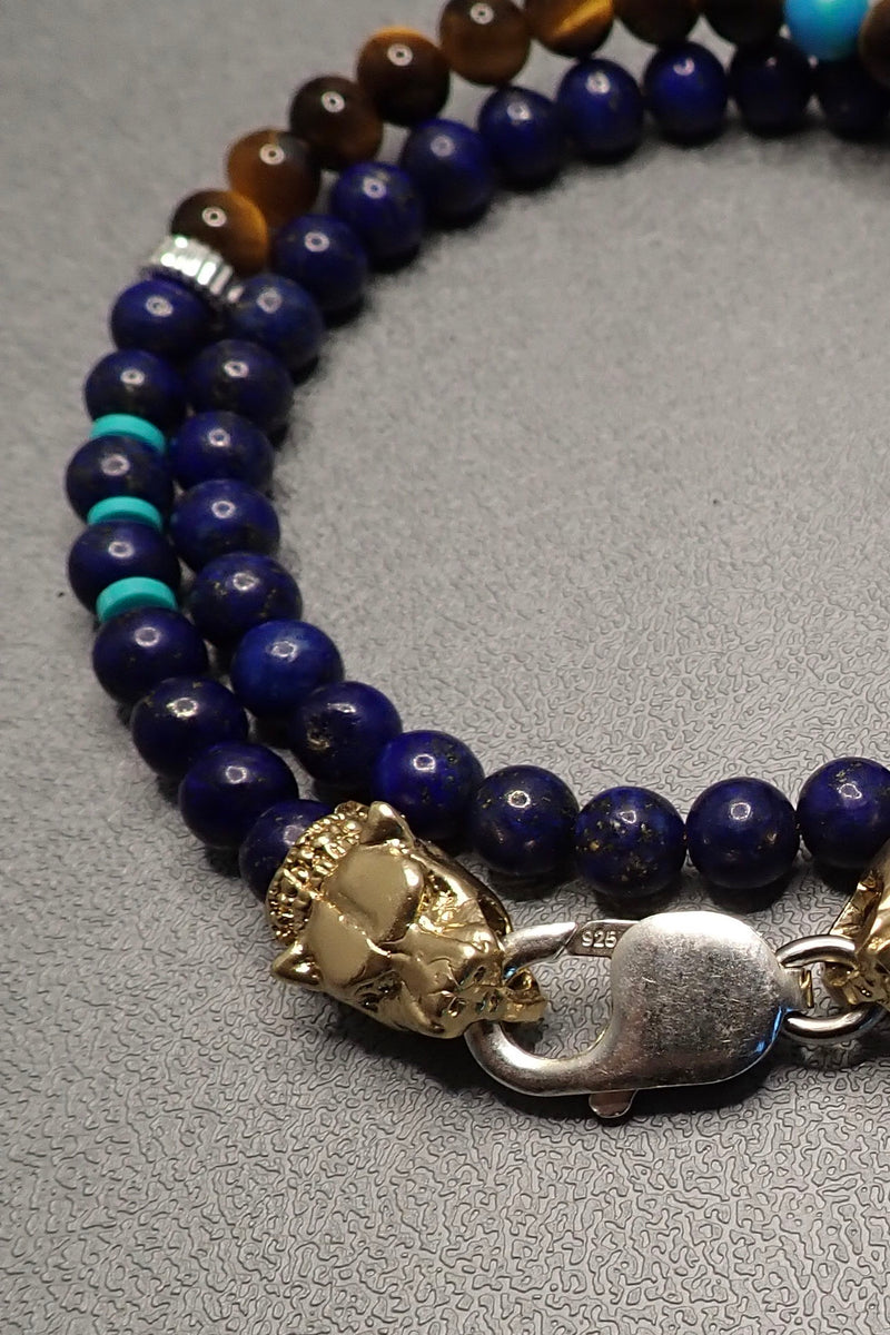 DOUBLE WRAP LAPIS LAZULI BRACELET - two made