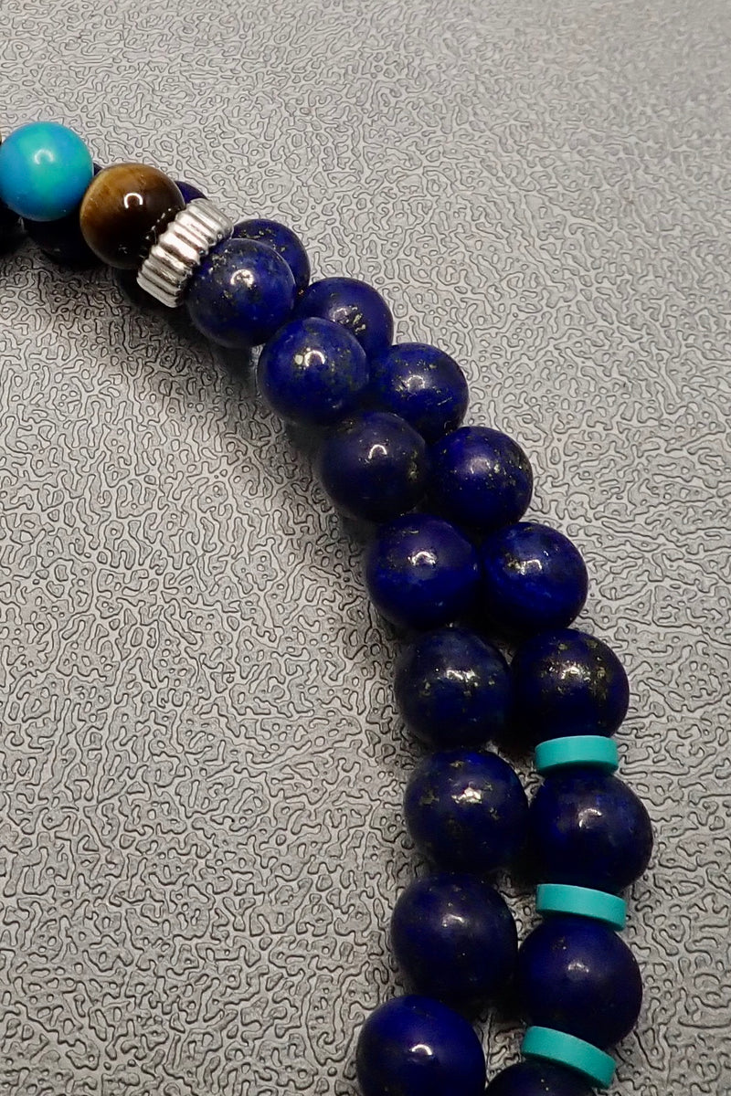 DOUBLE WRAP LAPIS LAZULI BRACELET - two made