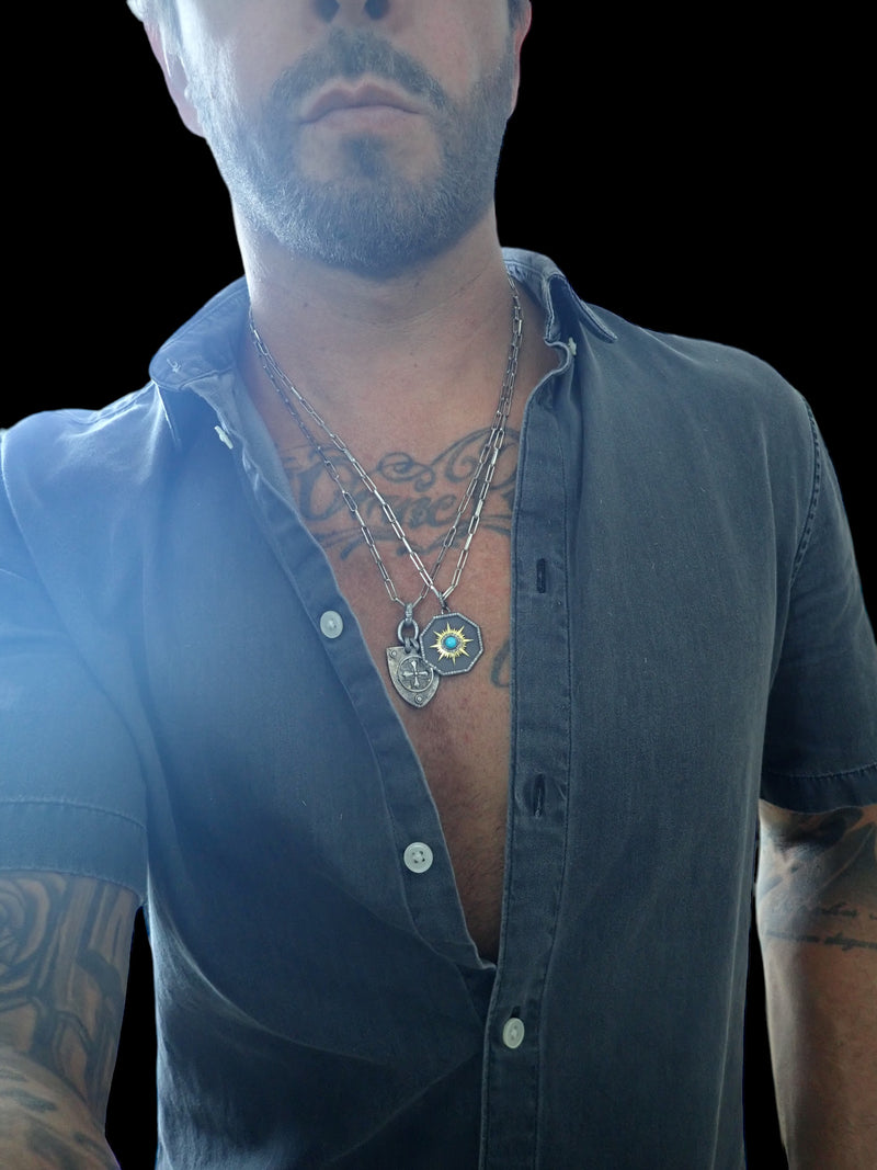 GARNET ROSARY NECKLACE